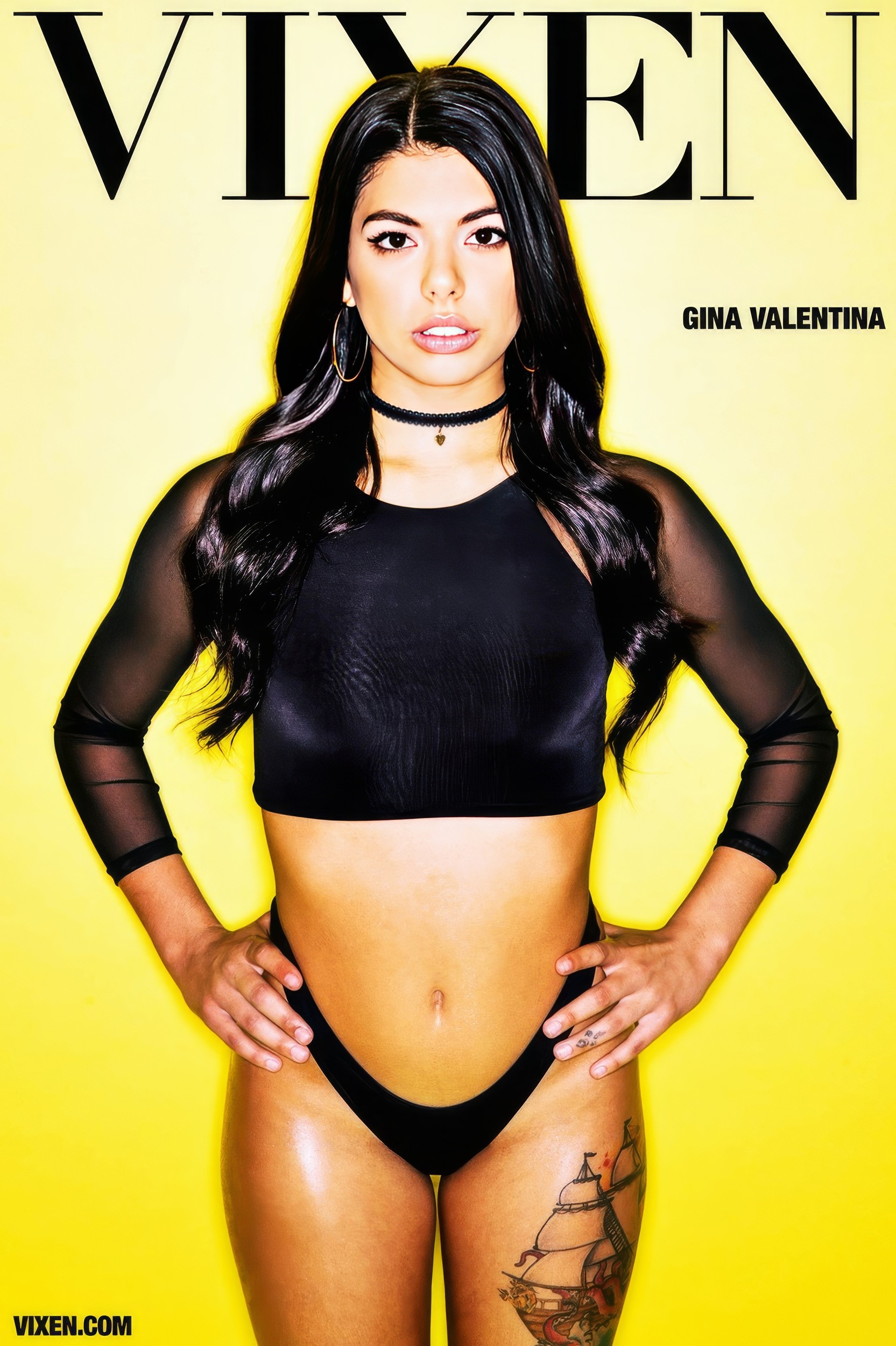 Gina Valentina: Confessions of a Side Girl Part 3 (Vixen, 2017) Black Lingerie Slender All Natural Petit Porn Best Bodies