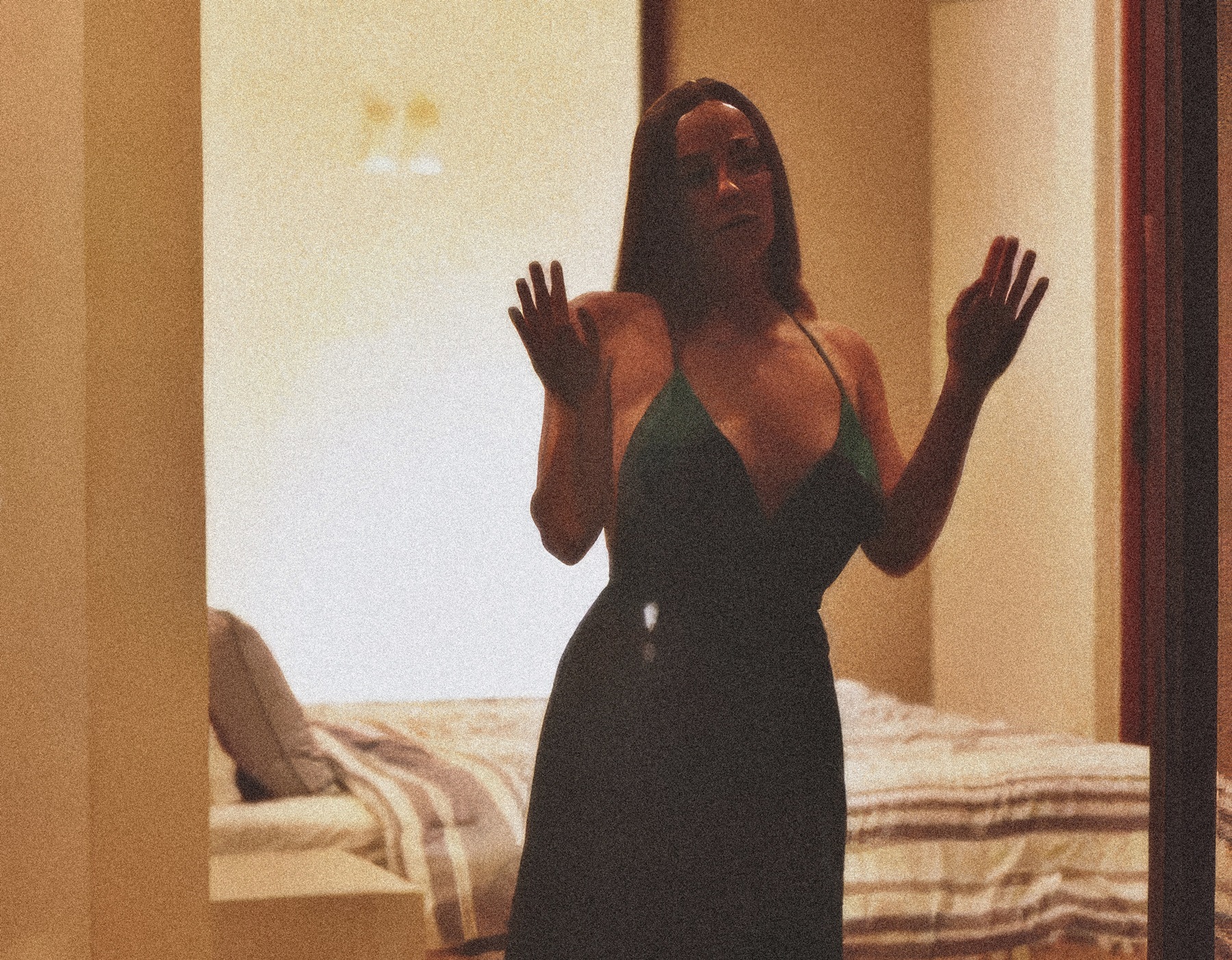 Abigail Mac at 37 Years Old Birthday as Selfie Hotwife Night Dress Bedroom (2025)
