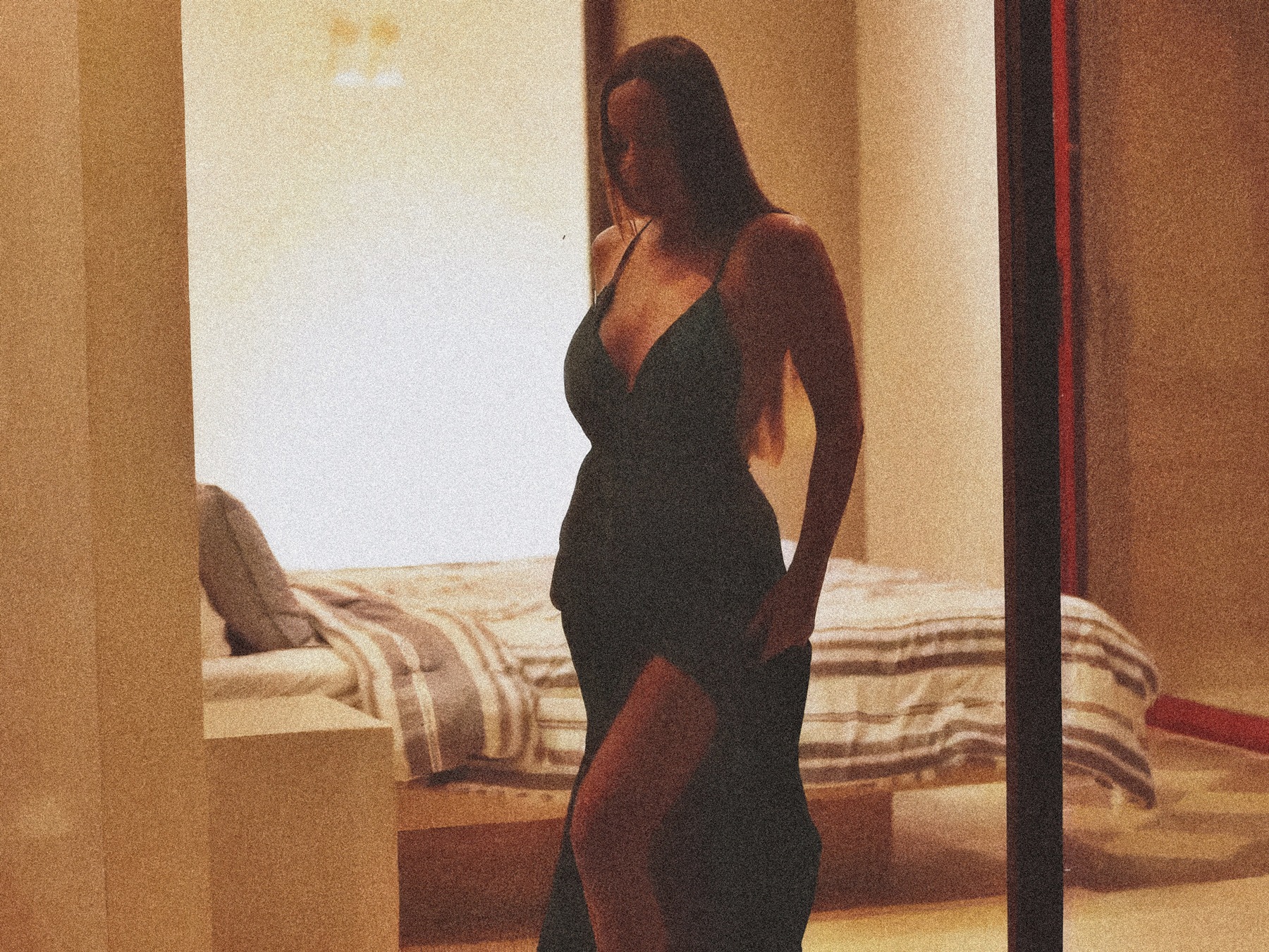 Abigail Mac at 37 Years Old Birthday as Selfie Hotwife Night Dress Bedroom (2025)