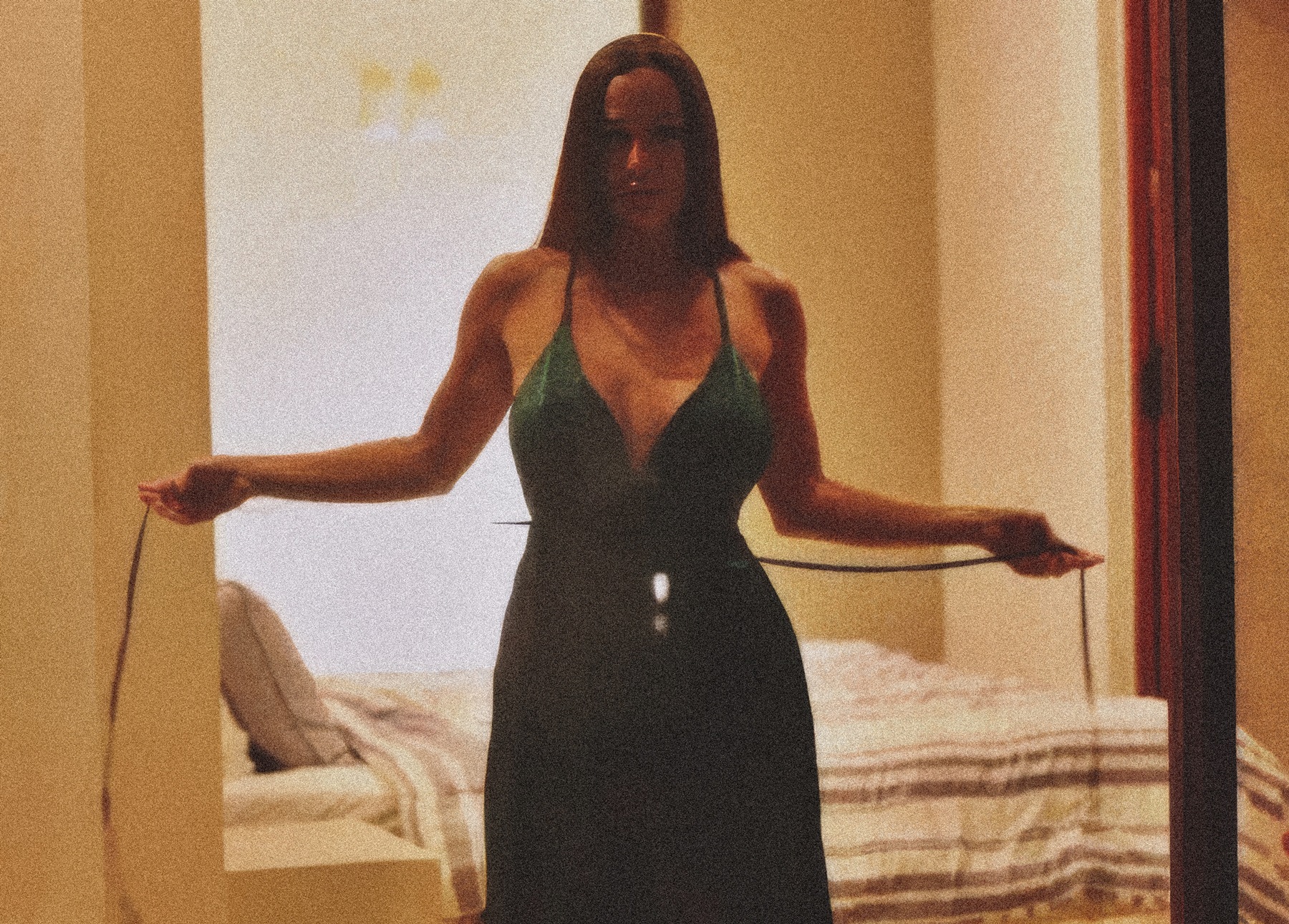 Abigail Mac at 37 Years Old Birthday as Selfie Hotwife Night Dress Bedroom (2025)