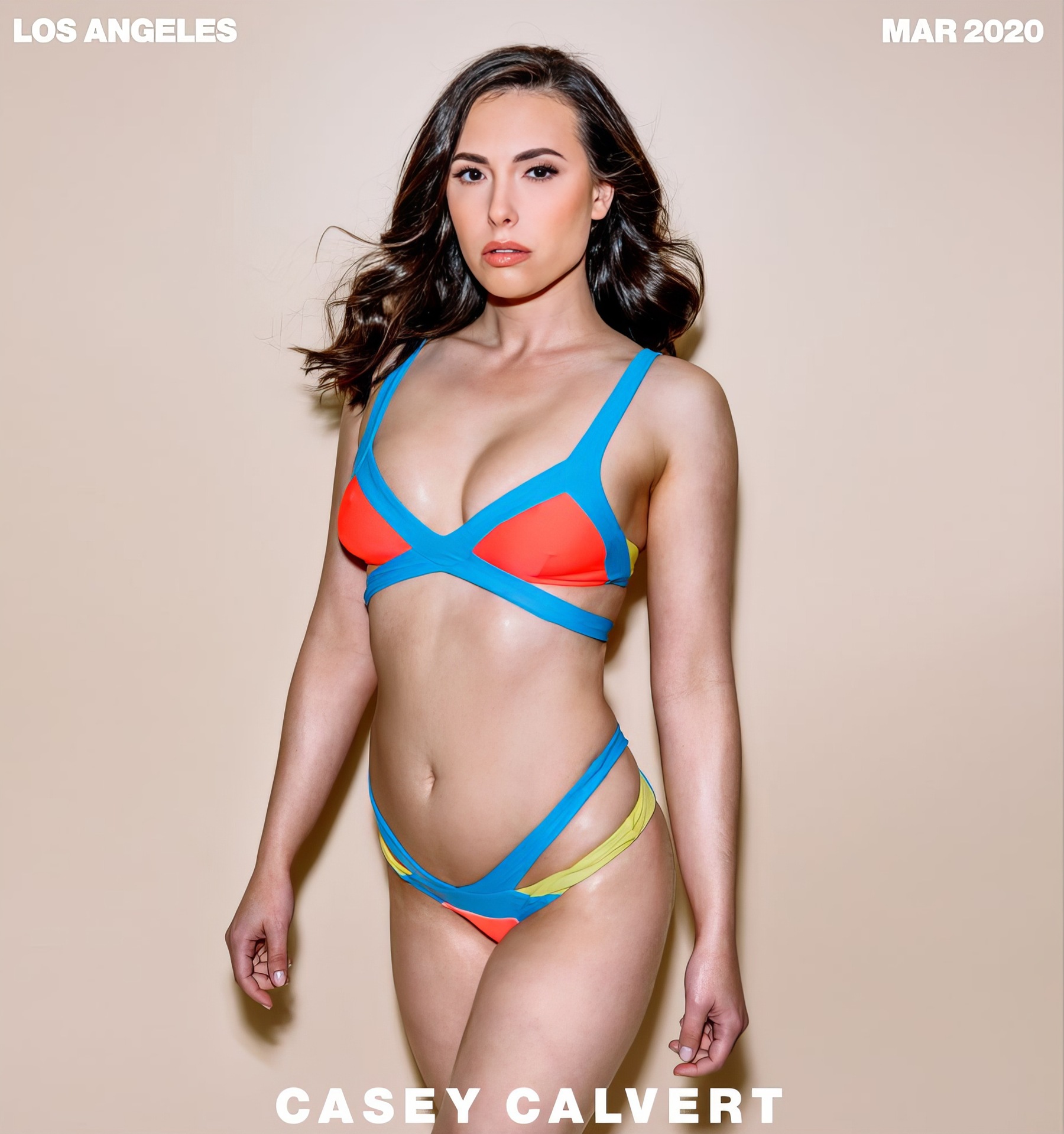 Casey Calvert at 30 Years Old: Girls Share 2 (Tushy, 2020) Brunette Natural Slender Swimsuit Bikini