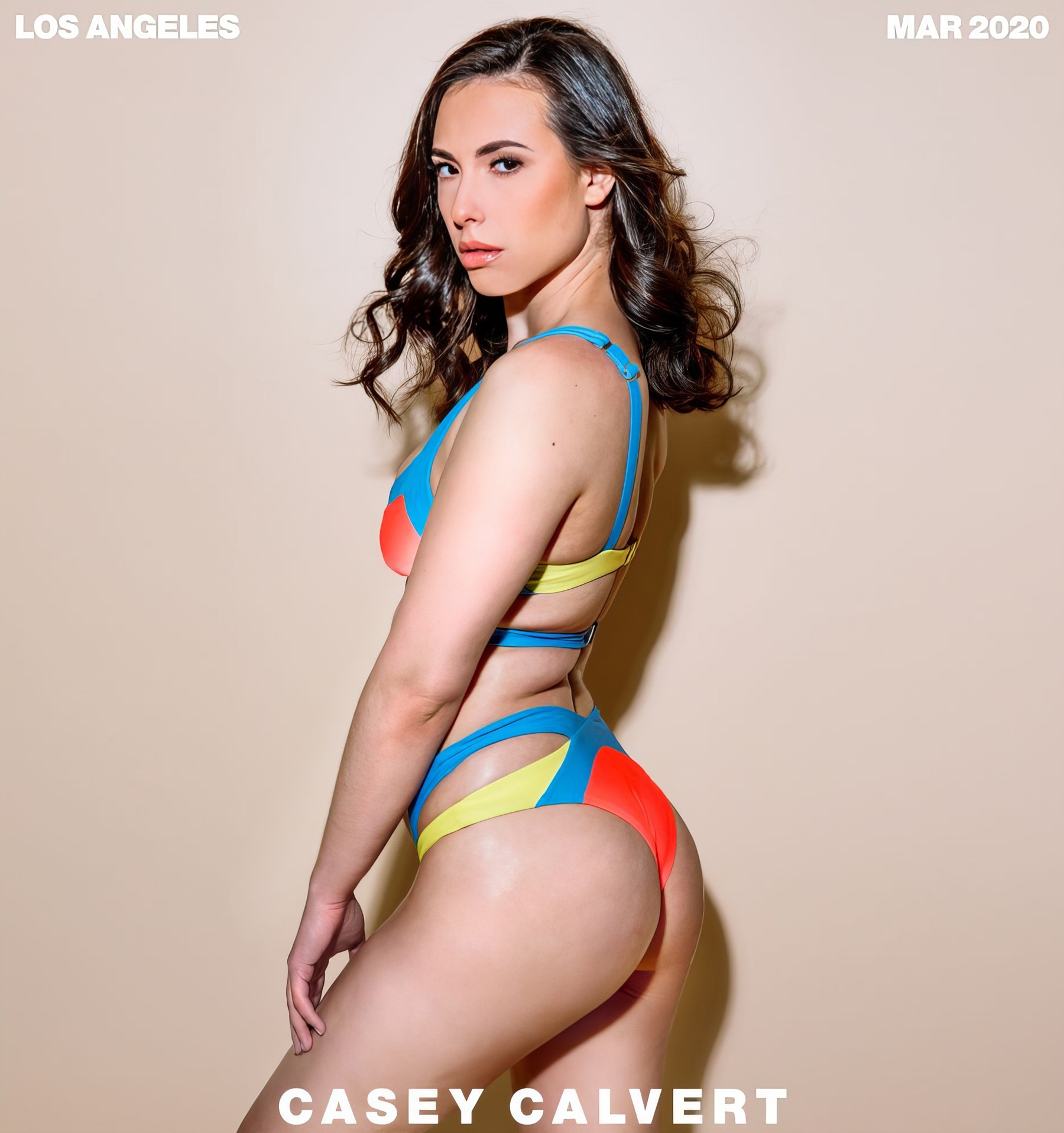 Casey Calvert at 30 Years Old: Girls Share 2 (Tushy, 2020) Brunette Natural Slender Swimsuit Bikini