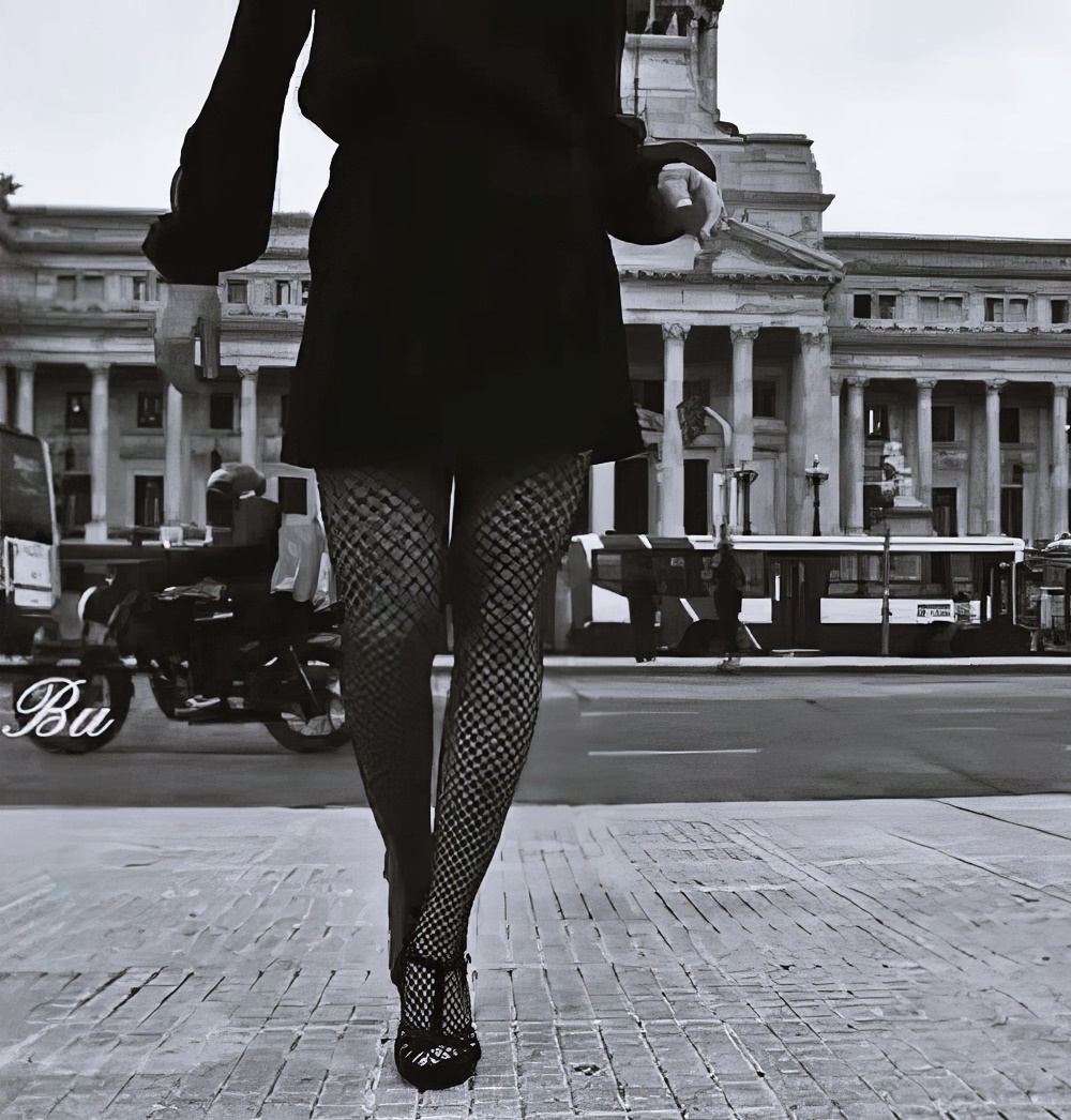 Cinthia Fernandez at 32 Years Old: Black Sexy Dress and Stocking Fishnet Lingerie (Argentine National Congress, 2021)