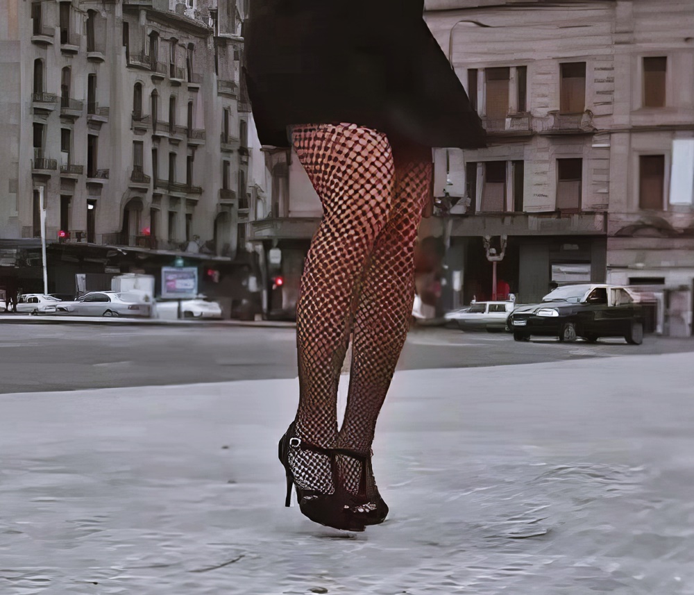 Cinthia Fernandez at 32 Years Old: Black Sexy Dress and Stocking Fishnet Lingerie (Argentine National Congress, 2021)