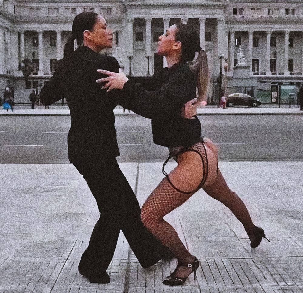 Cinthia Fernandez at 32 Years Old: Black Sexy Dress and Stocking Fishnet Lingerie (Argentine National Congress, 2021)