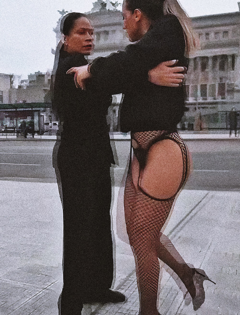 Cinthia Fernandez at 32 Years Old: Black Sexy Dress and Stocking Fishnet Lingerie (Argentine National Congress, 2021)