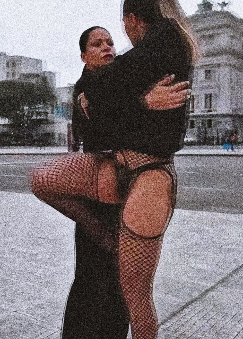 Cinthia Fernandez at 32 Years Old: Black Sexy Dress and Stocking Fishnet Lingerie (Argentine National Congress, 2021)