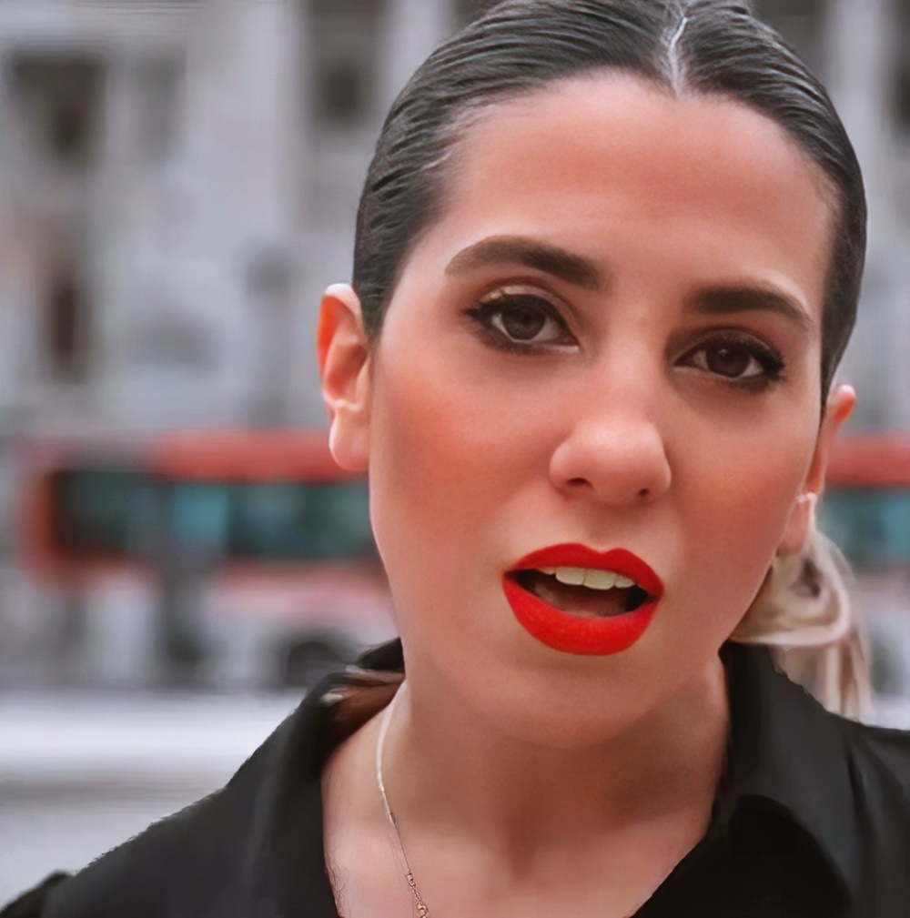 Cinthia Fernandez at 32 Years Old Face Portrait Red Lips Tango (Argentine National Congress, 2021)