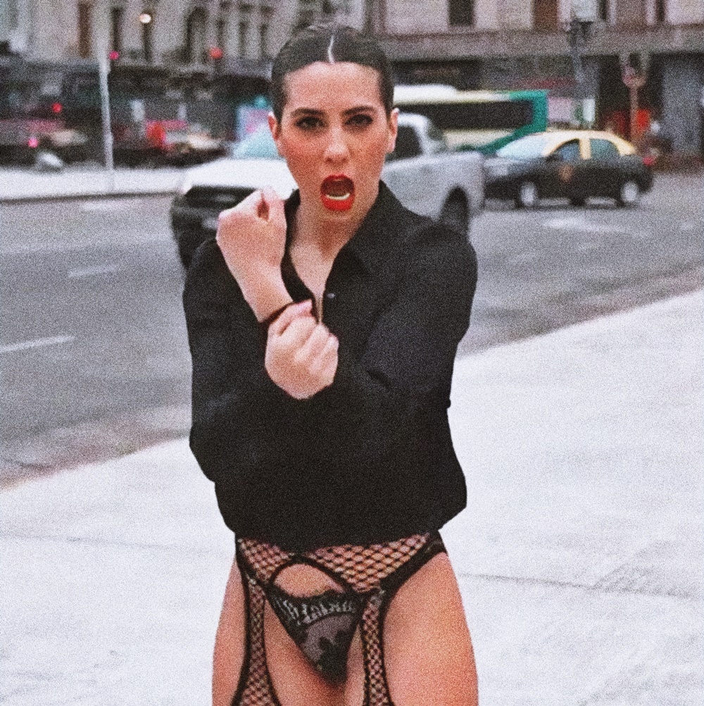 Cinthia Fernandez at 32 Years Old: Black Sexy Dress and Stocking Fishnet Lingerie (Argentine National Congress, 2021)