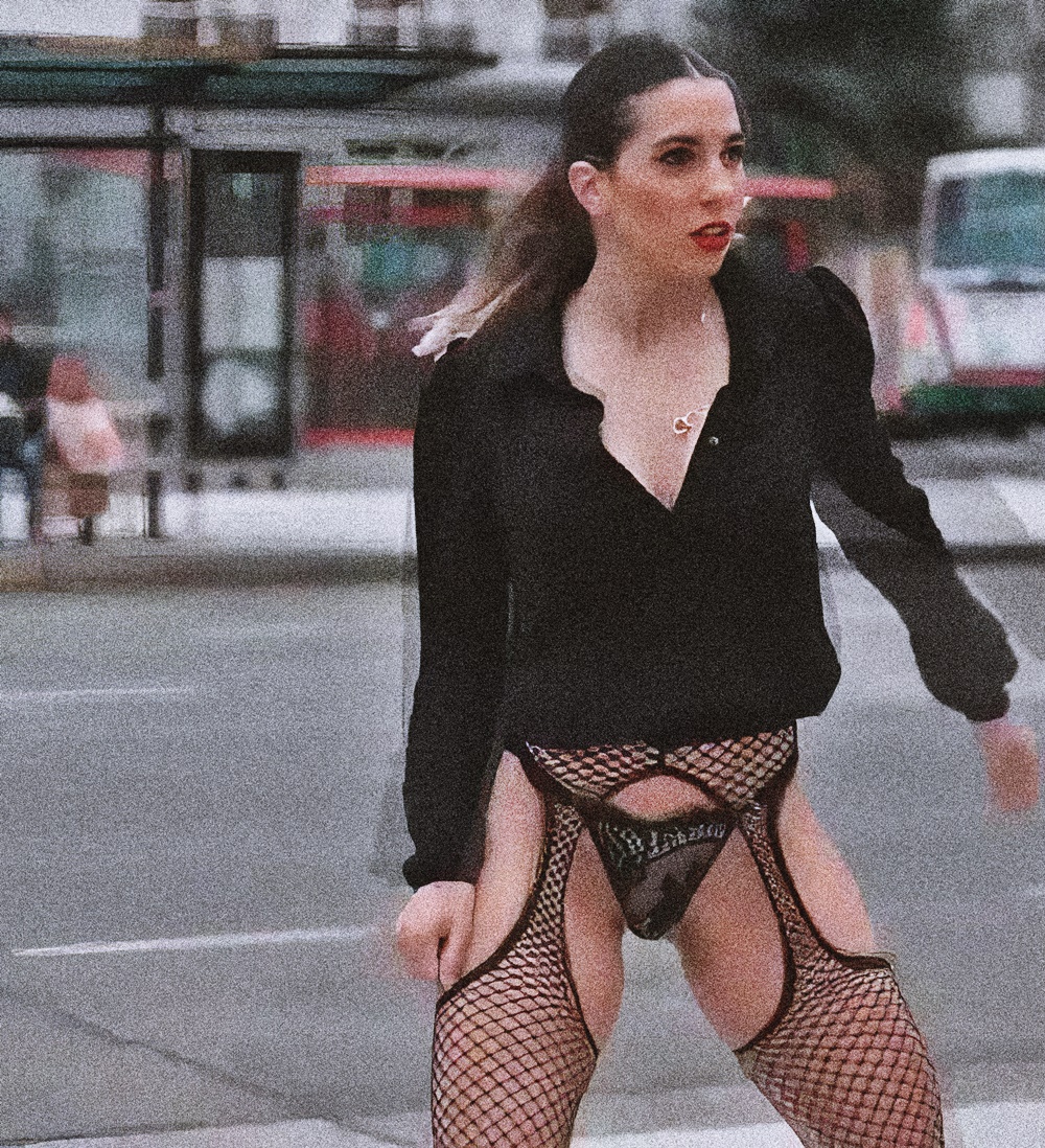 Cinthia Fernandez at 32 Years Old: Black Sexy Dress and Stocking Fishnet Lingerie (Argentine National Congress, 2021)