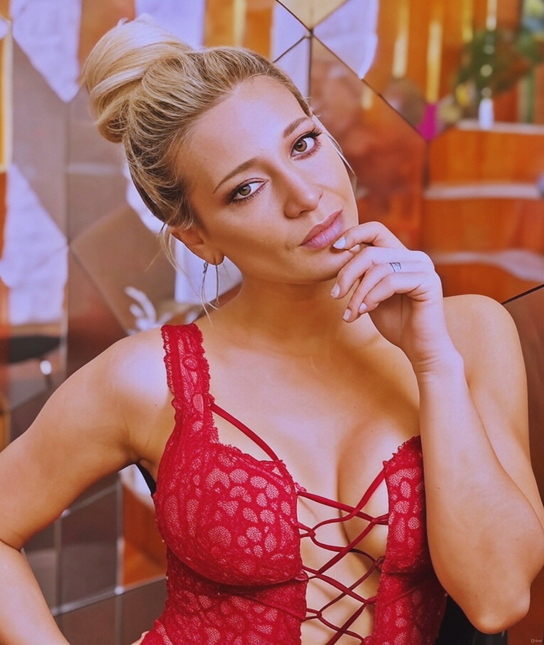 Sol Perez at 26 Years Old: Argentina Blonde Bombshell Busty Model Almost Porn (2020)