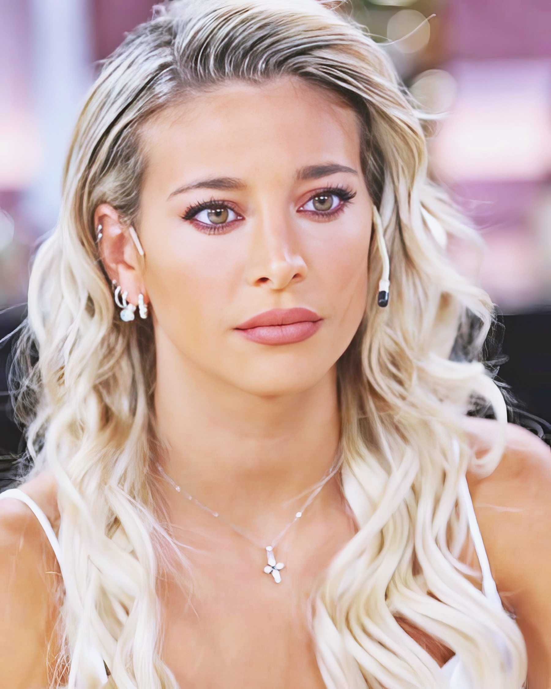 Sol Perez at 30 Years Old: Argentina Blonde Bombshell Face Portrait (2024)