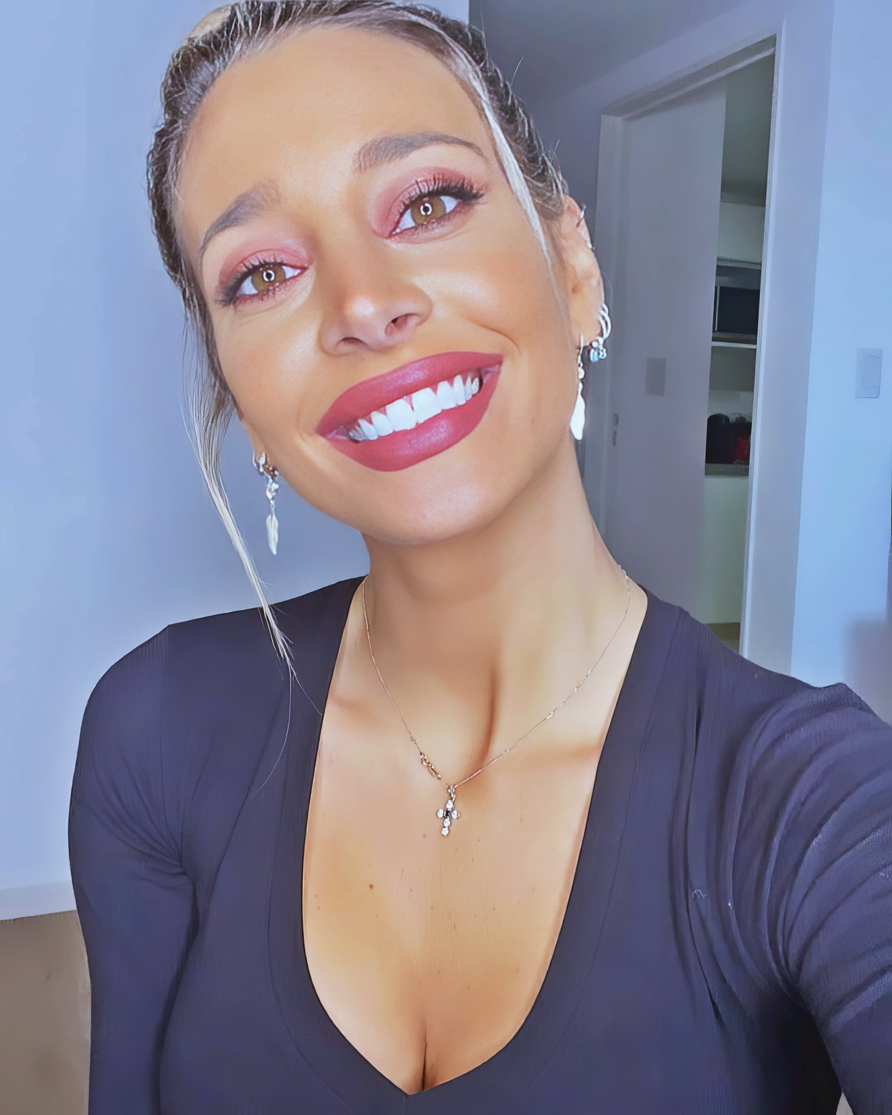 Sol Perez at 31 Years Old: Busty Blonde Bombshell Argentina Model Almost Pornstar Lacy Brassiere Lingerie (2025)