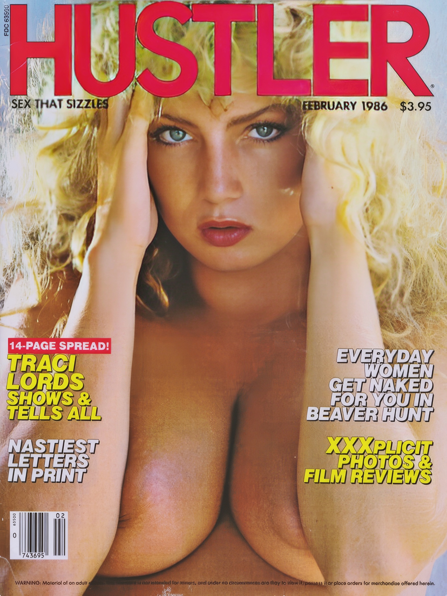 Traci Lord, Blonde Bombshell Legend Pornstar (1984-1987) Hustler Magazine 1986