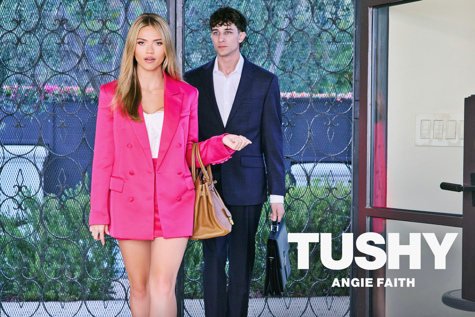 Angie Faith at 26 Years Old: Voluptuous Angies Anal-Craving (Tushy, 2026) Delicate Blonde Princess Puple Pink Executive Dress