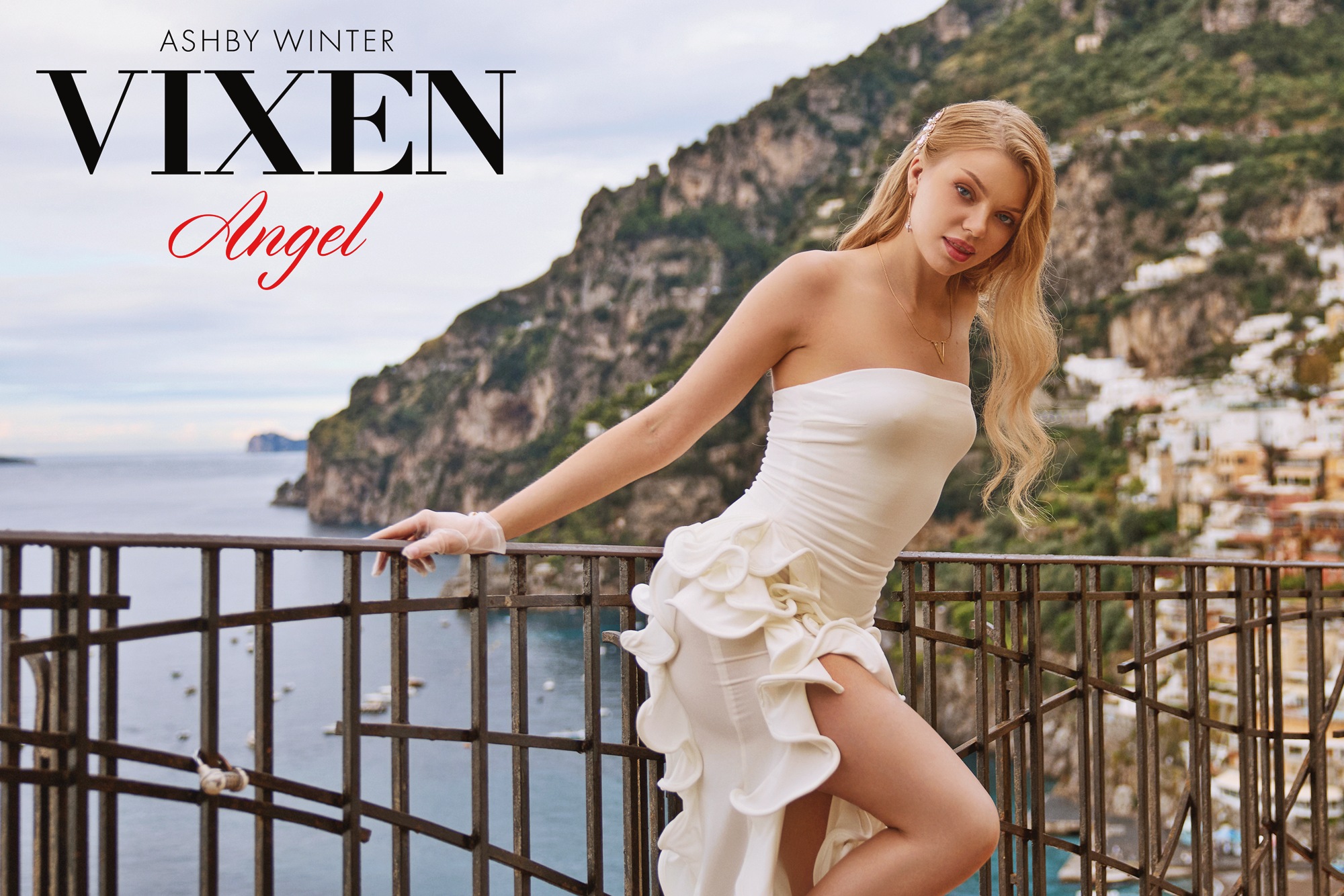 Ashby Winter at 24 Years Old Vixen Angel November 2025 White Dress Blonde European Princess