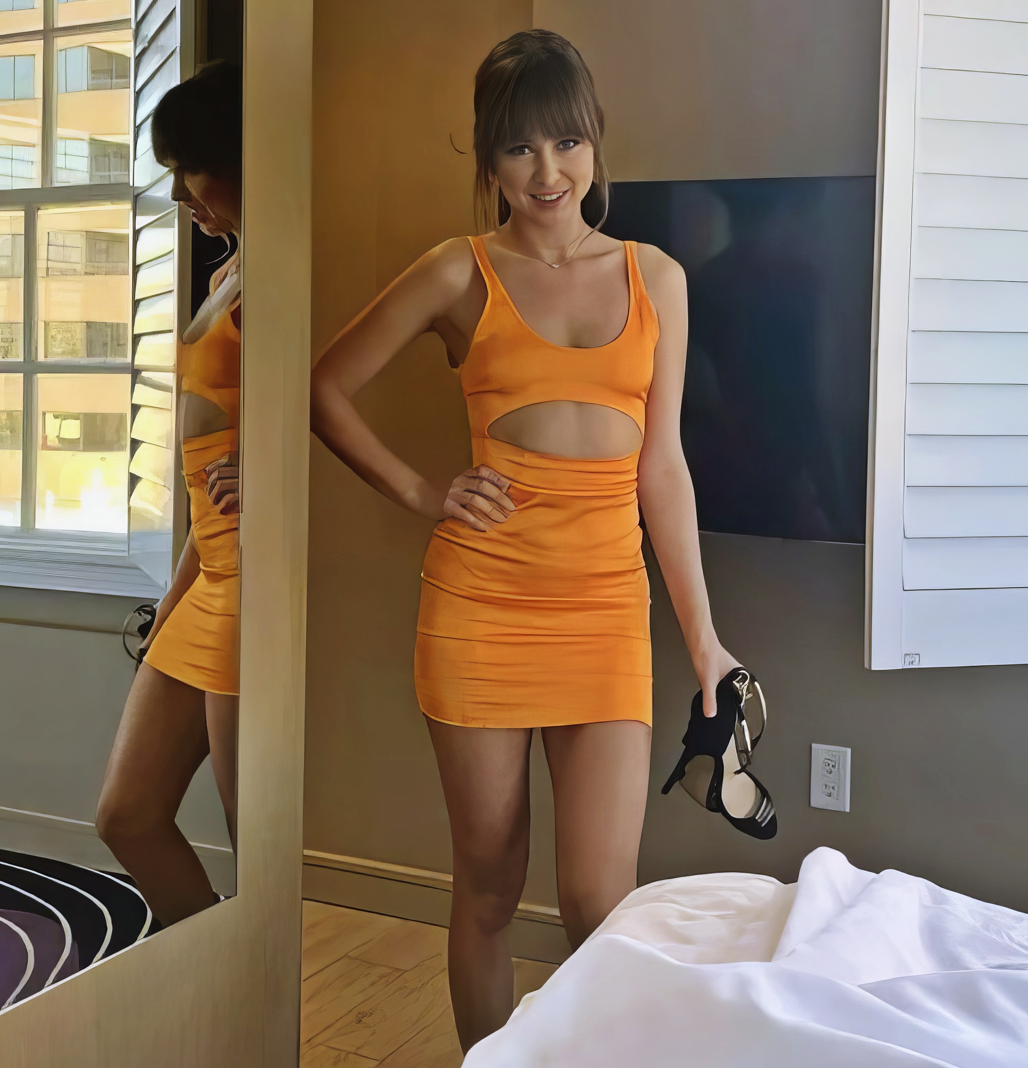 Riley Reid at 34 Years Old in Orange Dress: Railed By Her Step Brother (OnlyFans, 2025) POV Sex Scene