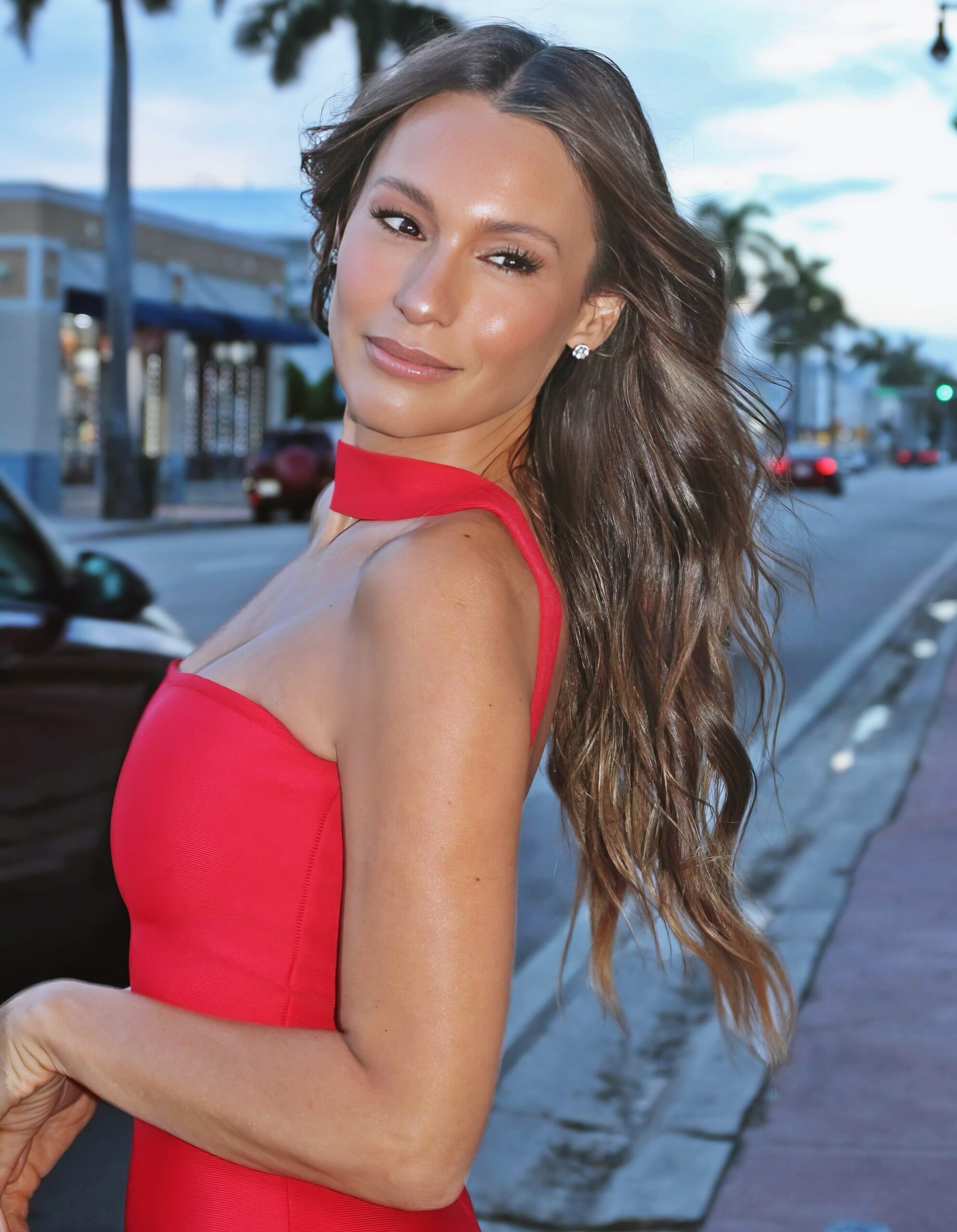 Carolina Ardohain Pampita at 47 Years Old: Red Dress Streets and Lingerie IA/AI Recreations (2025)