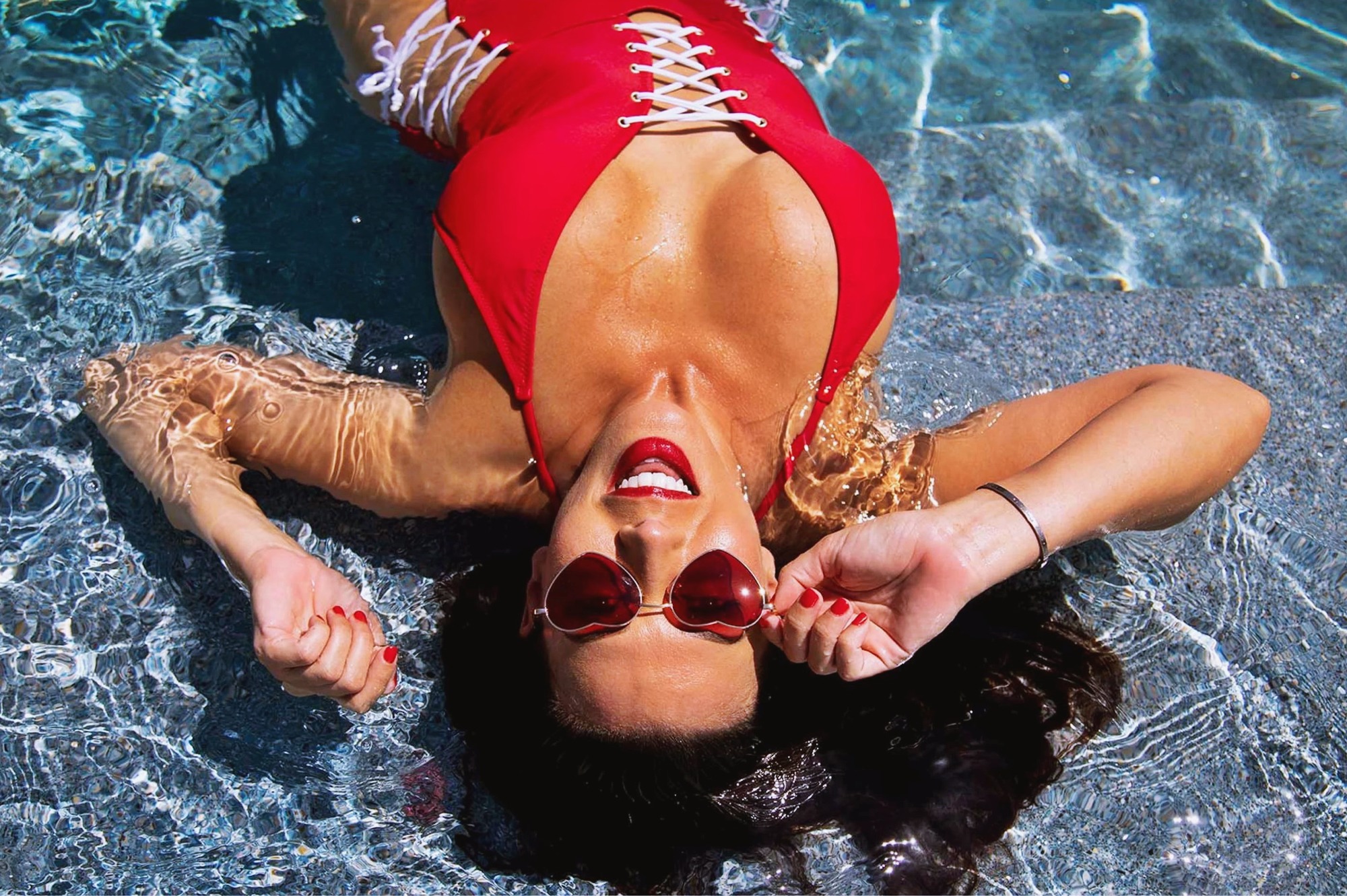 Rachel Starr at 41 Years Old: Feel Rachel (Kiiro, 2025) Red Bodysuitswim Bikini Brunette MILF Busty Bombshell Porn Best Bodies