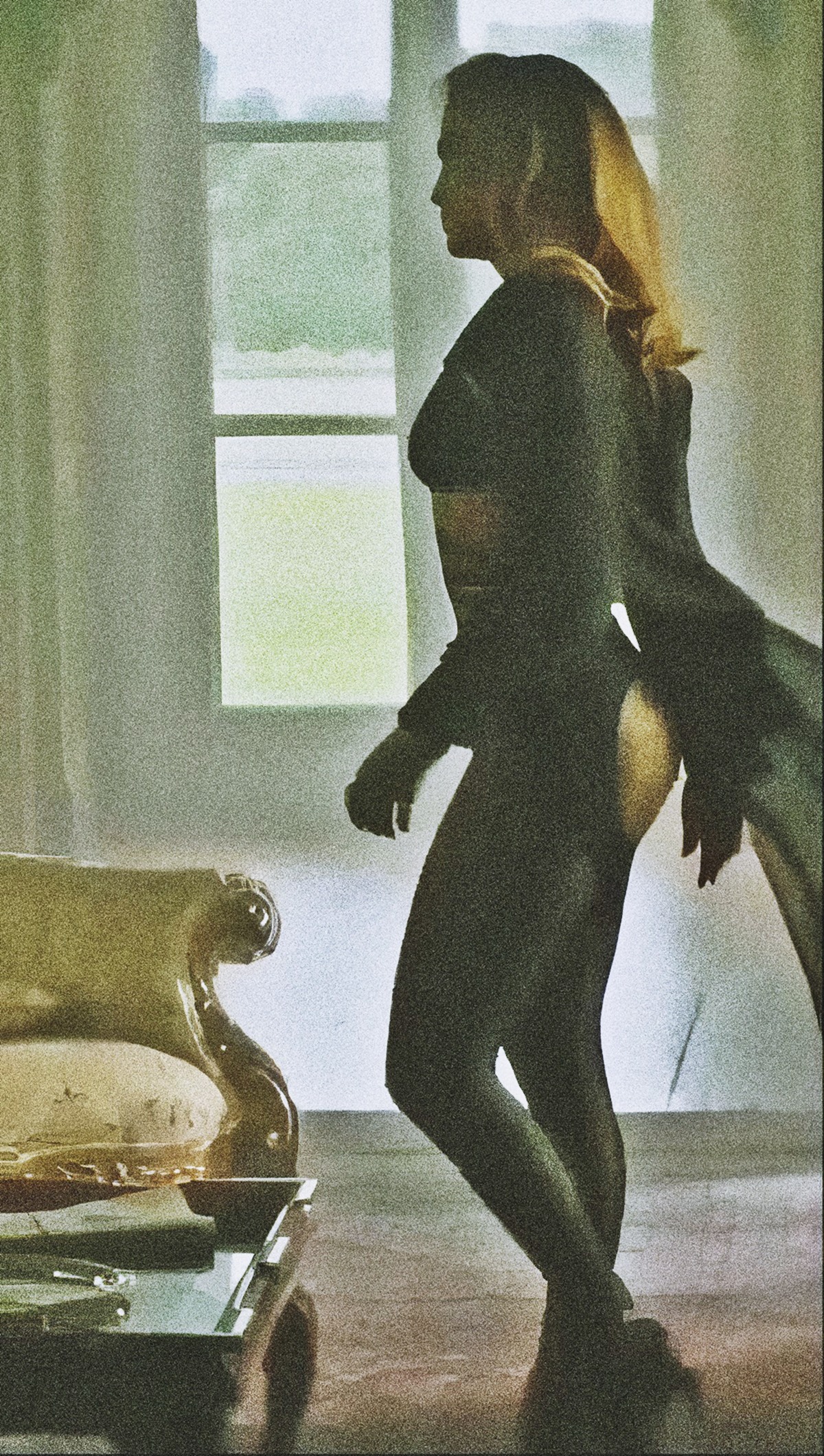 Jennifer Lopez at 55 Years Old as Erotic Sexy Lady Black Nightdress (2025)