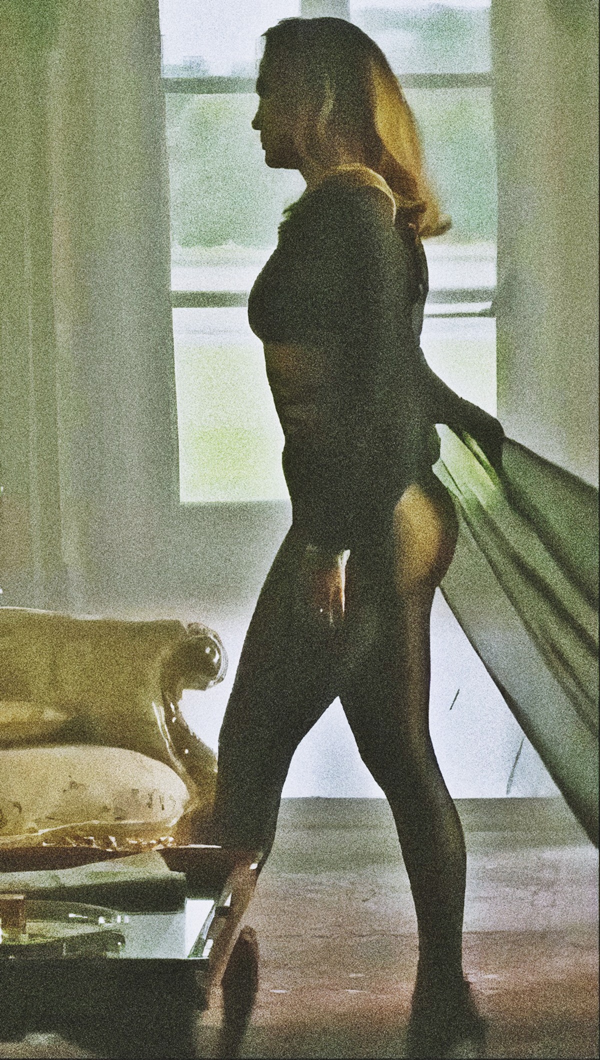 Jennifer Lopez at 55 Years Old as Erotic Sexy Lady Black Nightdress (2025)