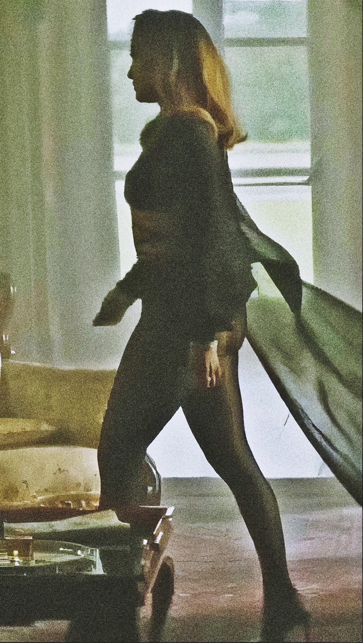 Jennifer Lopez at 55 Years Old as Erotic Sexy Lady Black Nightdress (2025)