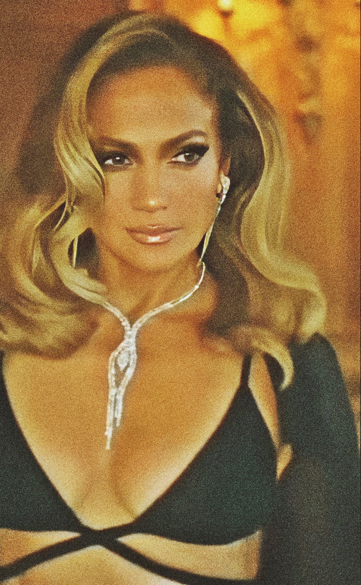 Jennifer Lopez at 55 Years Old as Erotic Sexy Lady Black Nightdress (2025)