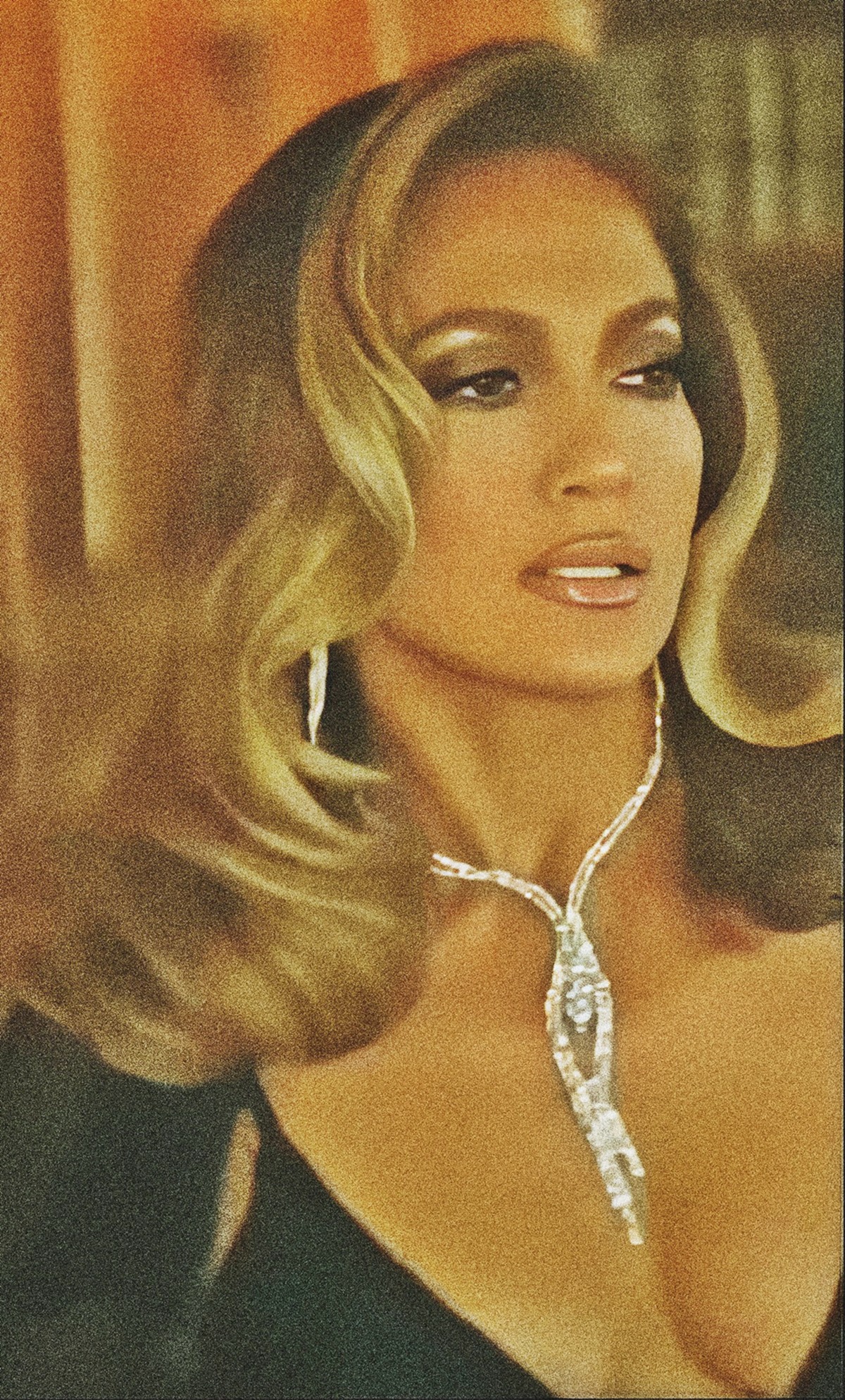 Jennifer Lopez at 55 Years Old as Erotic Sexy Lady Black Nightdress (2025)