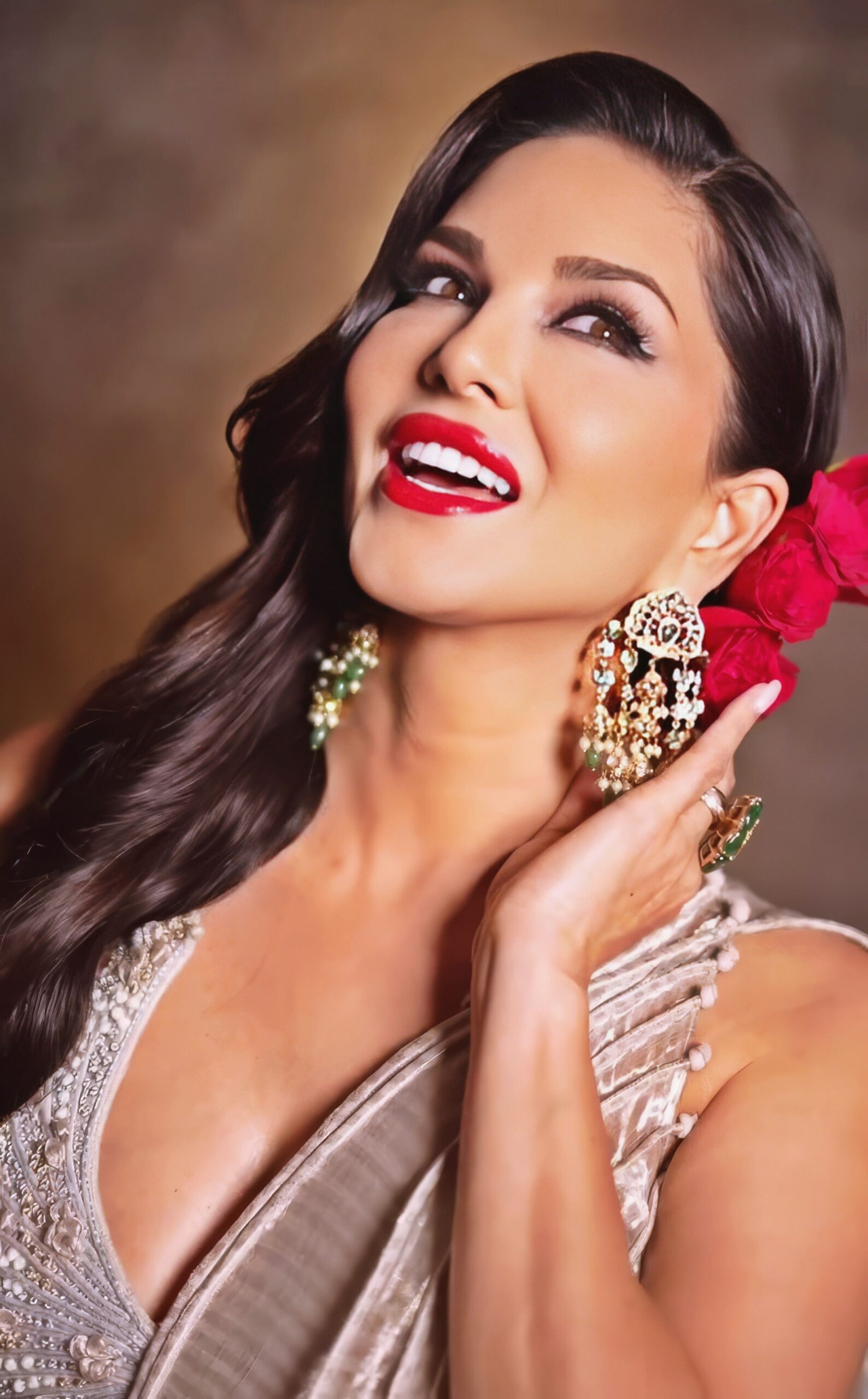 Sunny Leone at 43 Years Old as Erotic Centerfold Model and Bollywood India Star (2024)