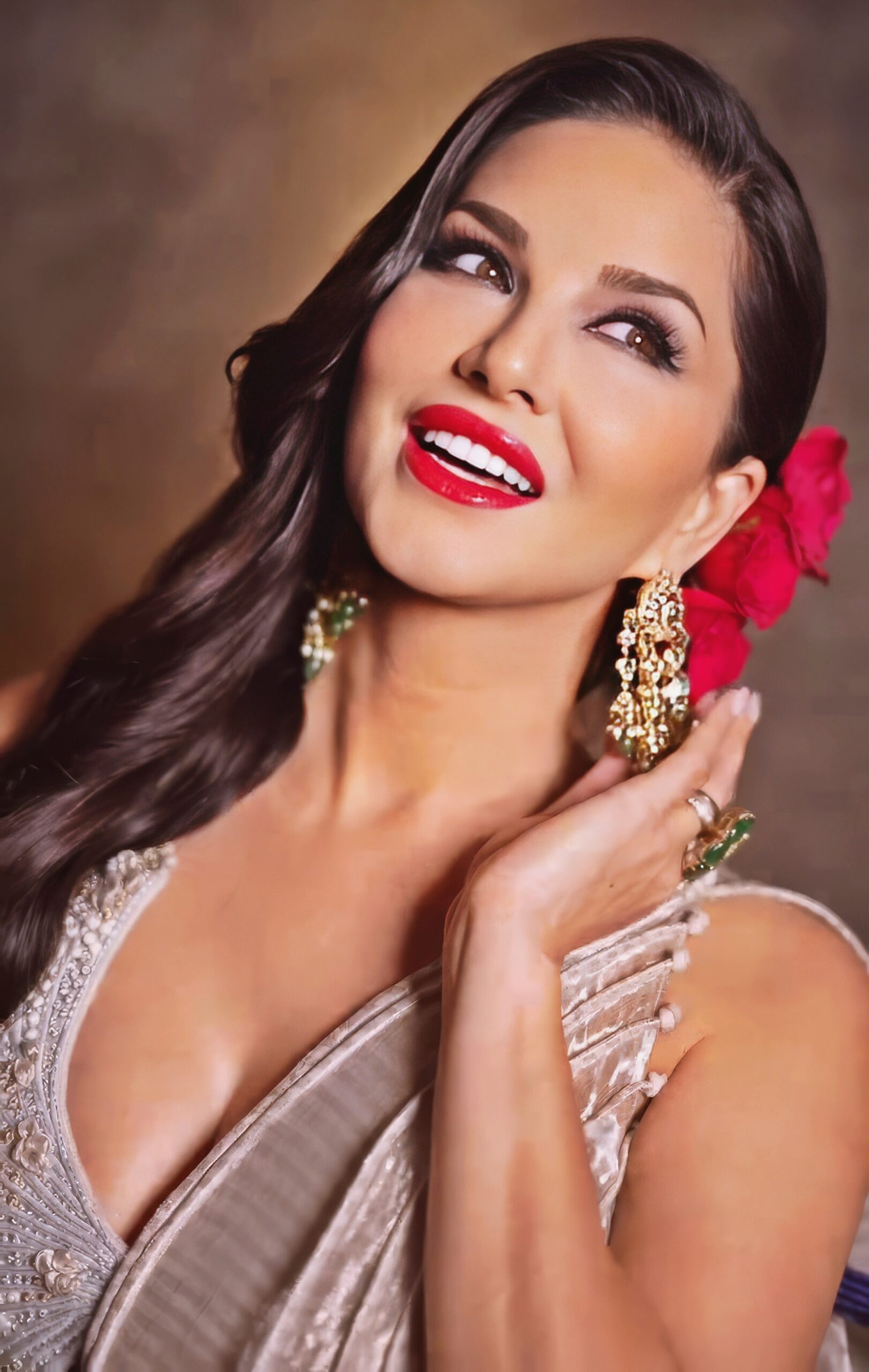 Sunny Leone at 43 Years Old as Erotic Centerfold Model and Bollywood India Star (2024)