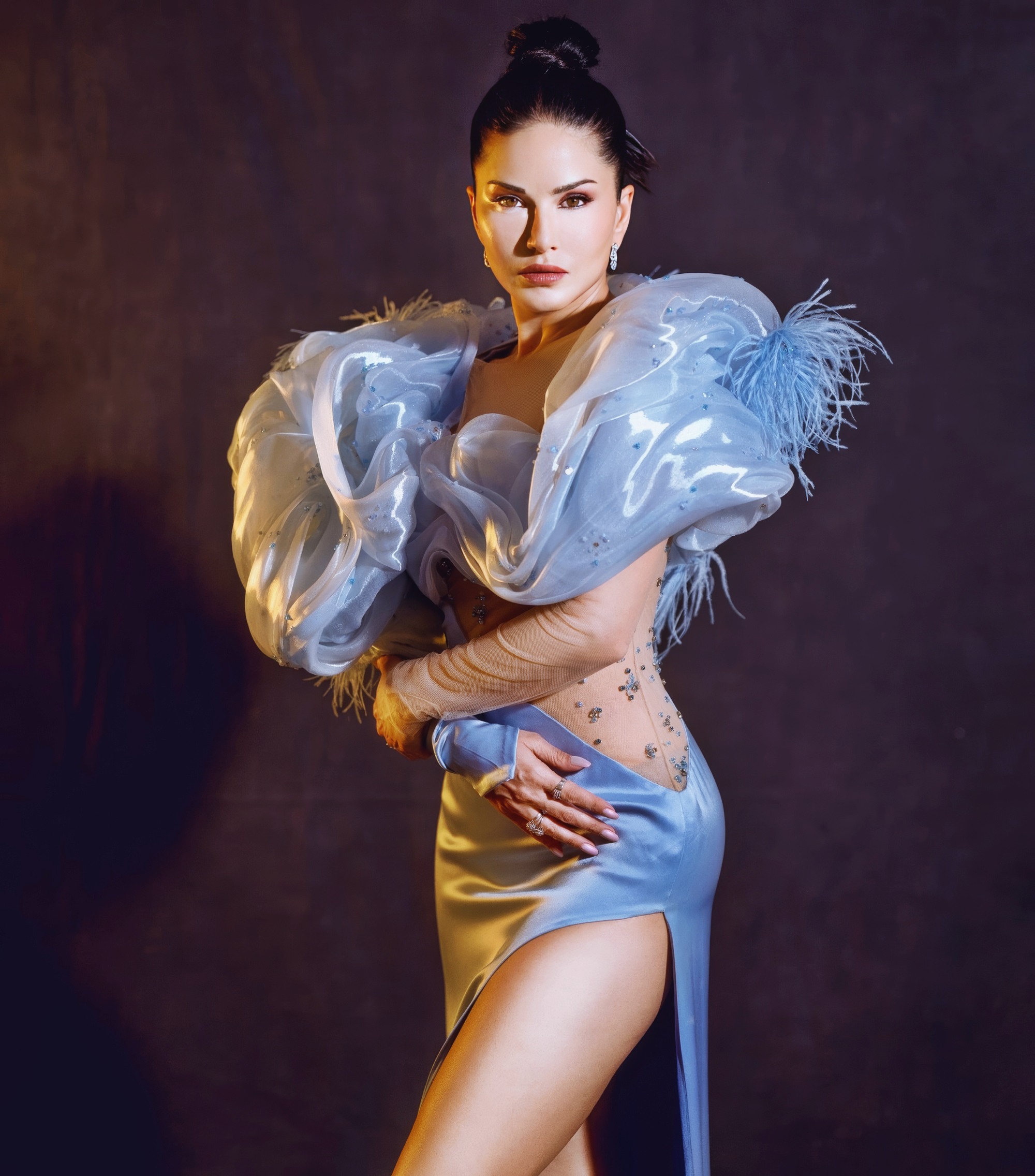 Sunny Leone at 43 Years Old as Erotic Centerfold Model and Bollywood India Star (2024)