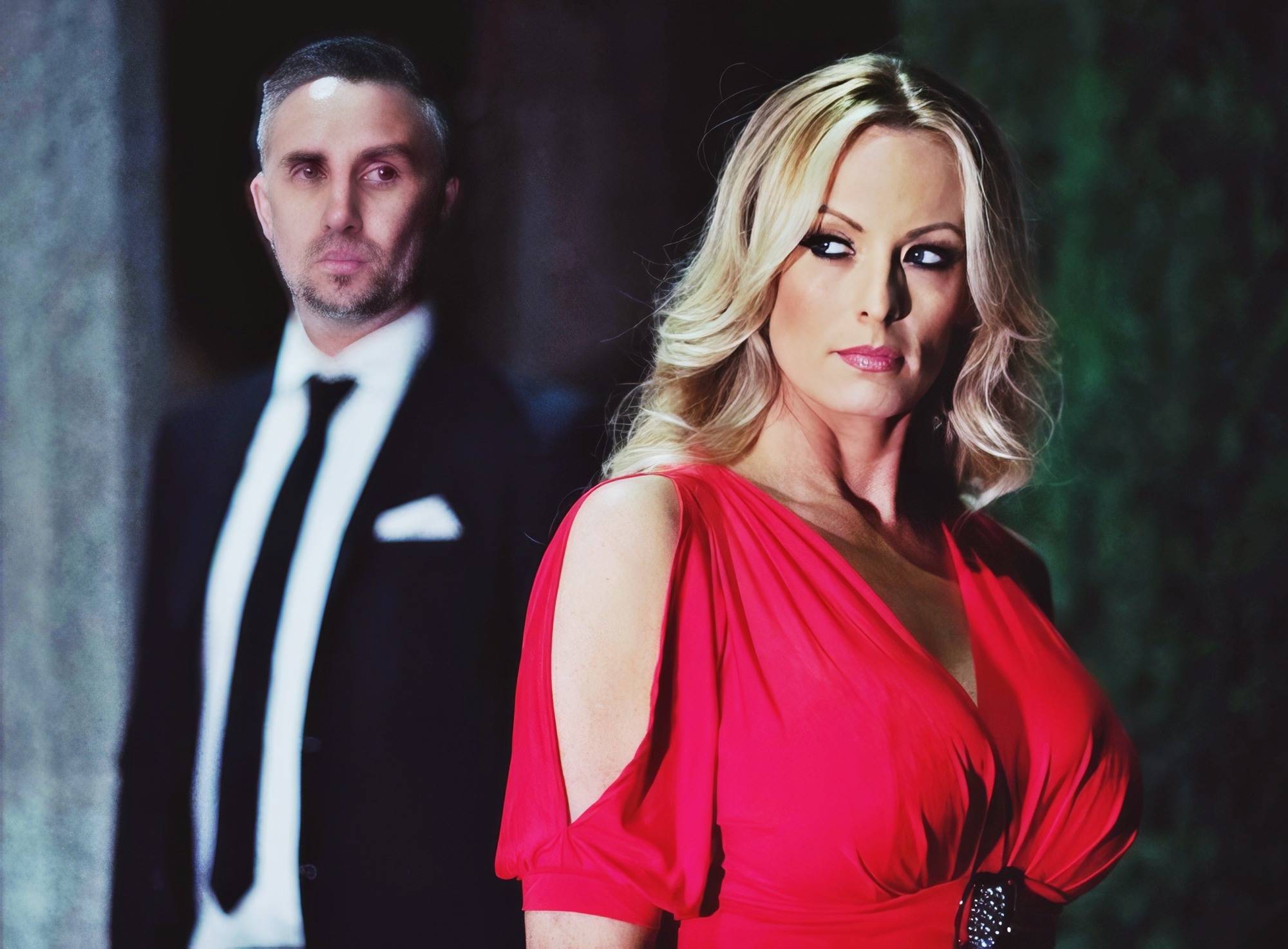 Stormy Daniels at 39 Years Old Comeback: Stormy Secrets (Brazzers, 2018) Red Dress Ourdoor Night