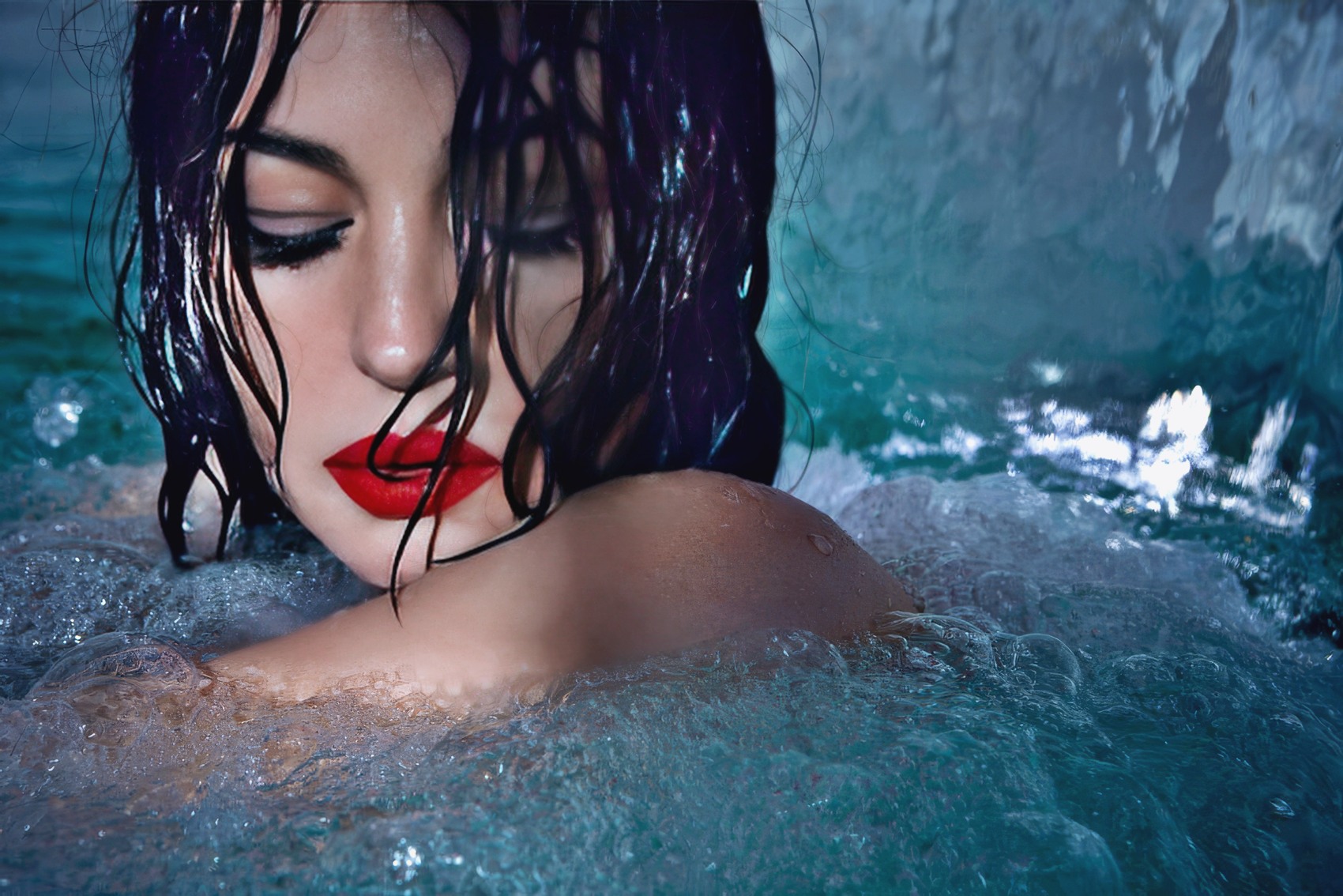 Monica Bellucci at 56 Years Old: Realph Wening Photos (2020) Black Dress Lingerie Stockings Wet Dream MILF Italian Brunette