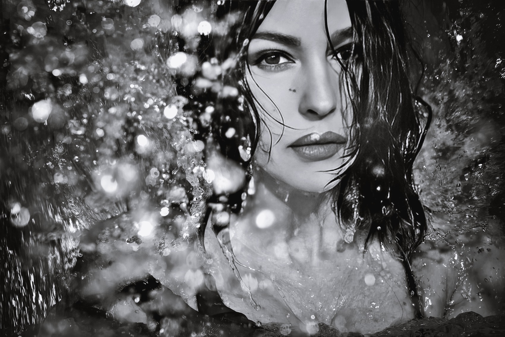 Monica Bellucci at 56 Years Old: Realph Wening Photos (2020) Black Dress Lingerie Stockings Wet Dream MILF Italian Brunette