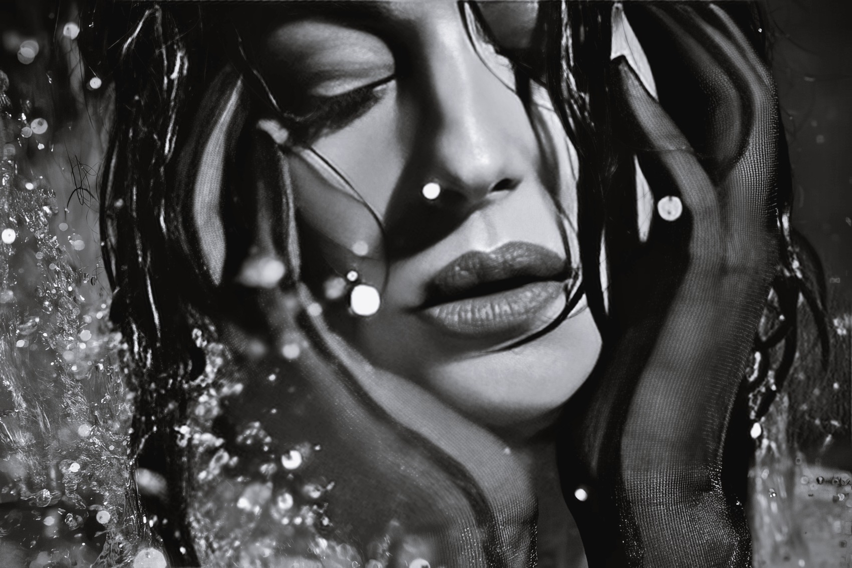 Monica Bellucci at 56 Years Old: Realph Wening Photos (2020) Black Dress Lingerie Stockings Wet Dream MILF Italian Brunette