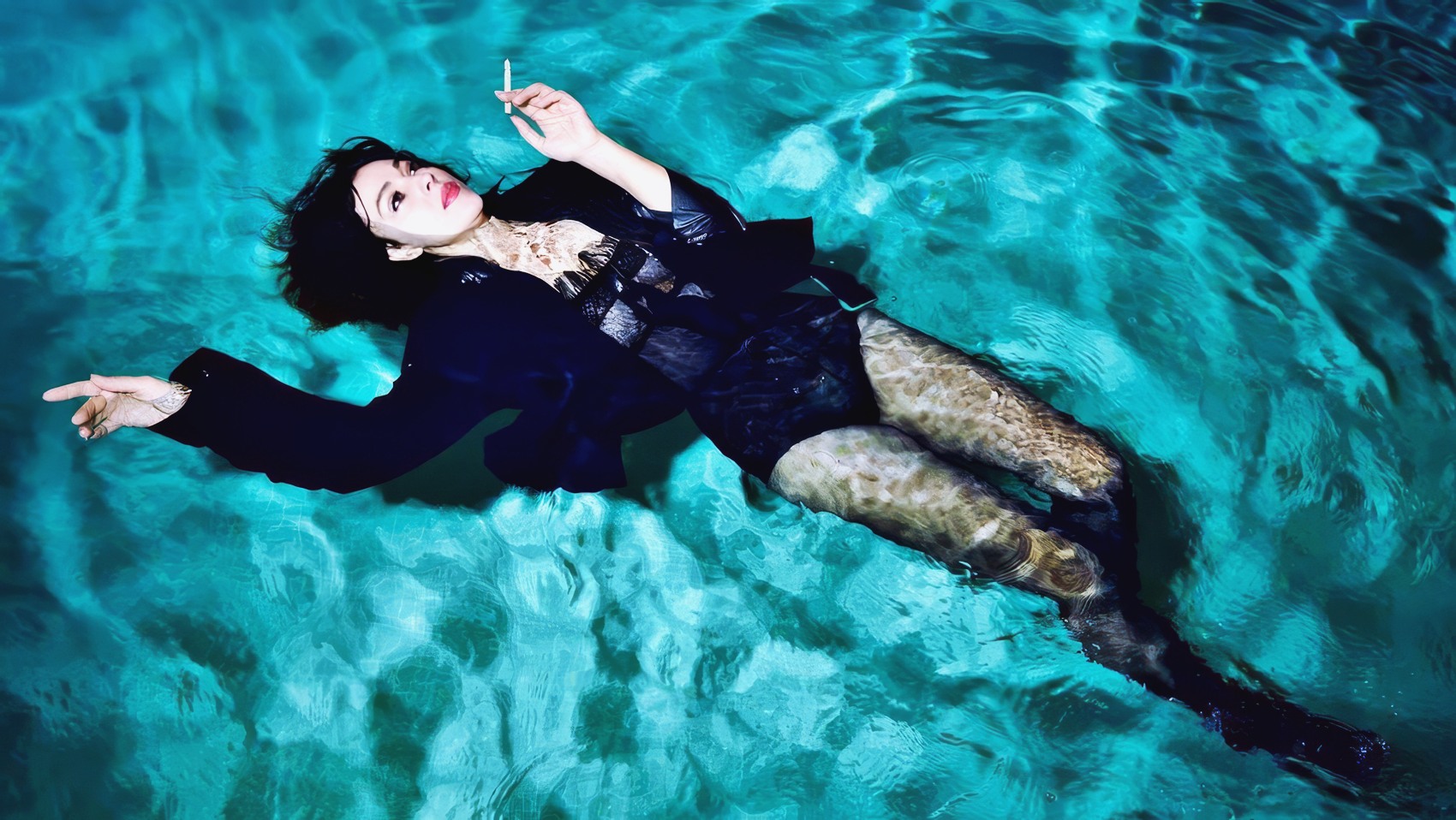 Monica Bellucci at 56 Years Old: Realph Wening Photos (2020) Black Dress Lingerie Stockings Wet Dream MILF Italian Brunette