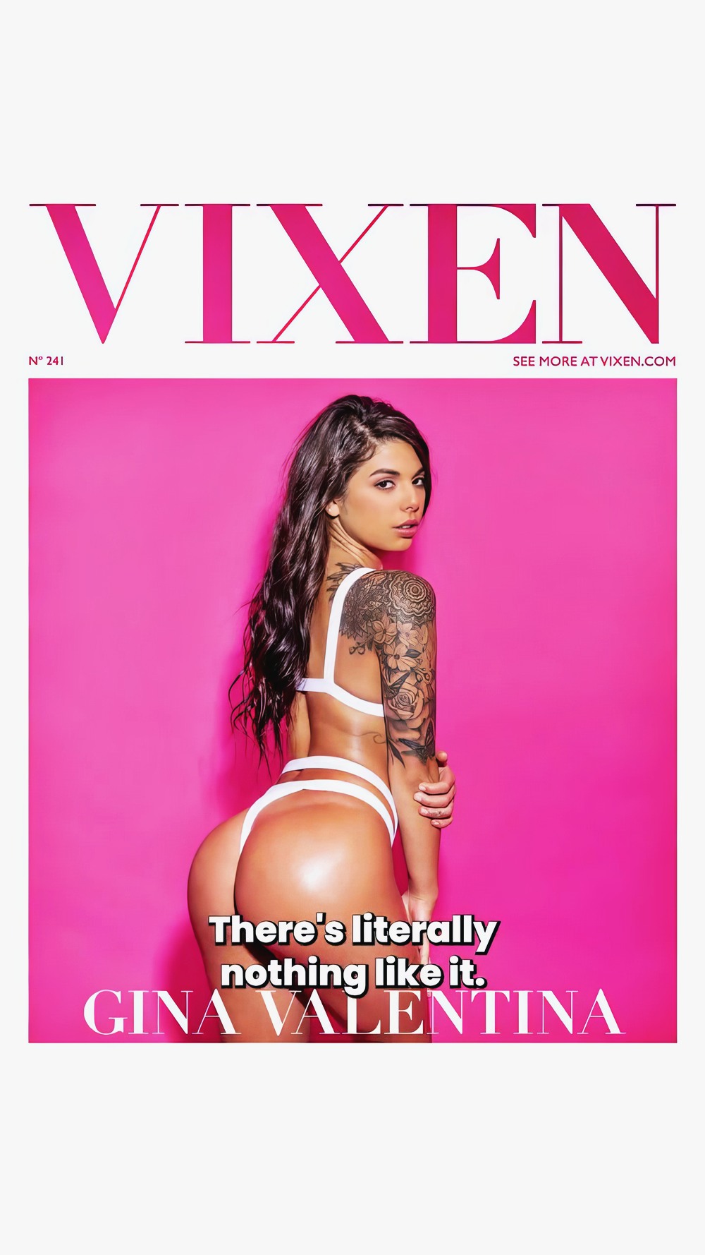 Gina Valentina at 29 Years Old: Vixen 10 Years Anniversary (2026) All Natural Brunette Wide Hips Brazil Perfomer Tattooed