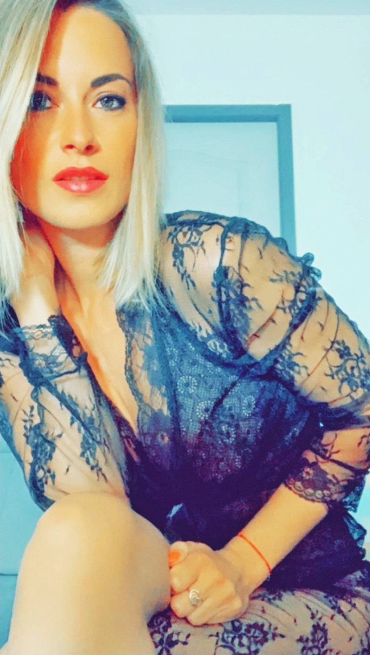 Claire Castel at 37 Years Old as Centerfold and Selfie Erotic Model as French Bunette Queen (2022)